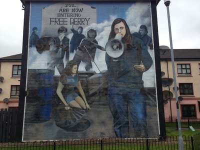 Väggmålning The Bogside.